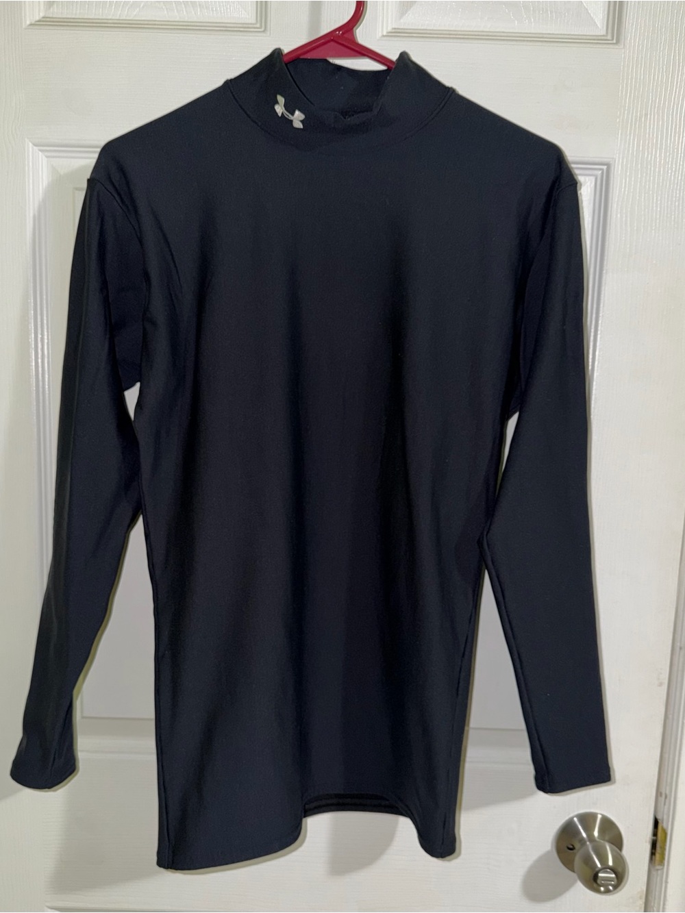 Under Armour Coldgear Men's size Large Black Compression Mock Neck Football